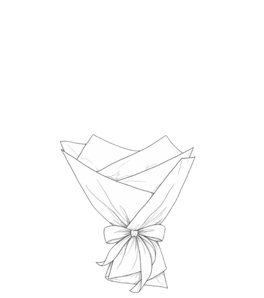 꽃다발 1 미술치료 도안