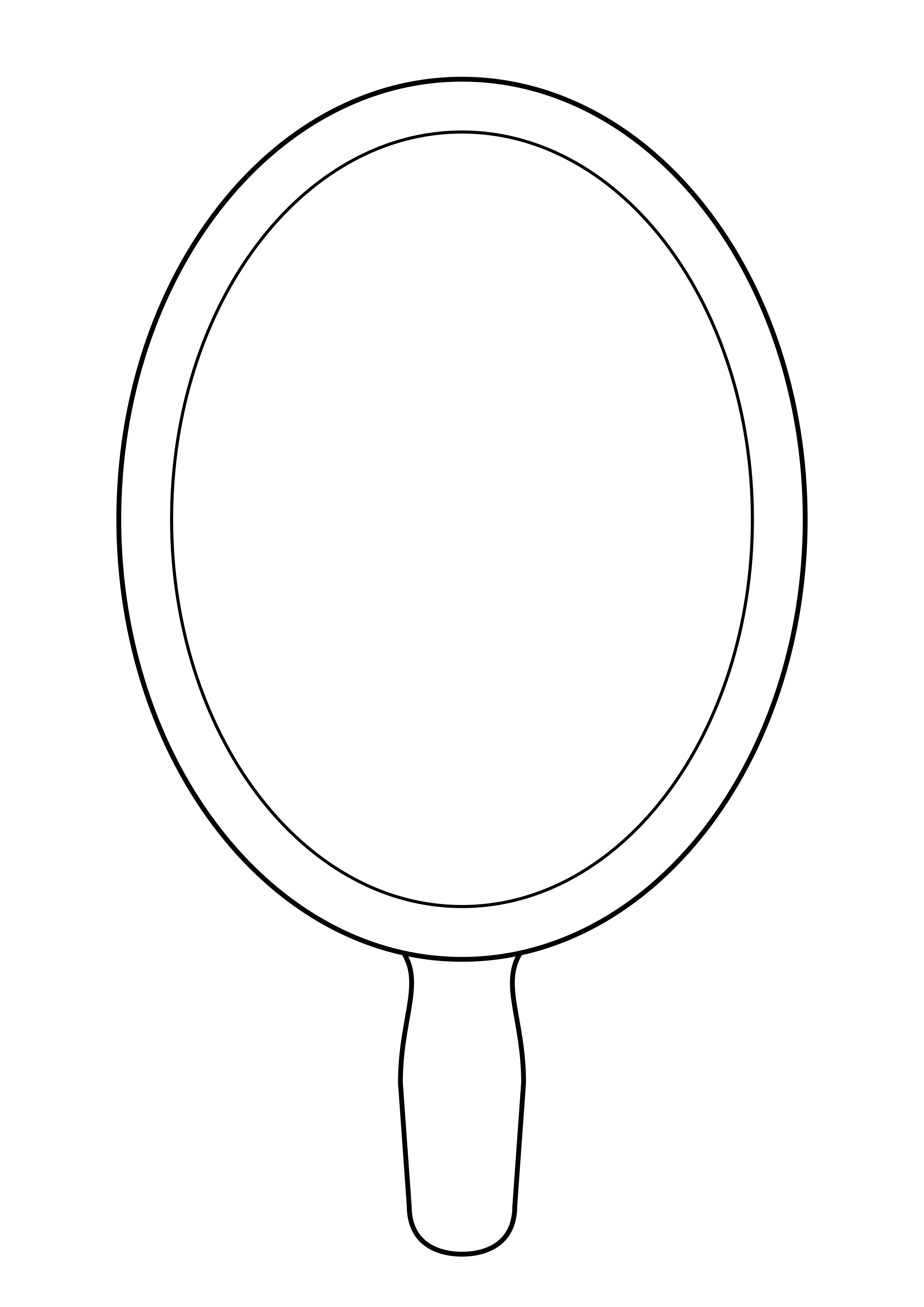 거울 미술치료 도안