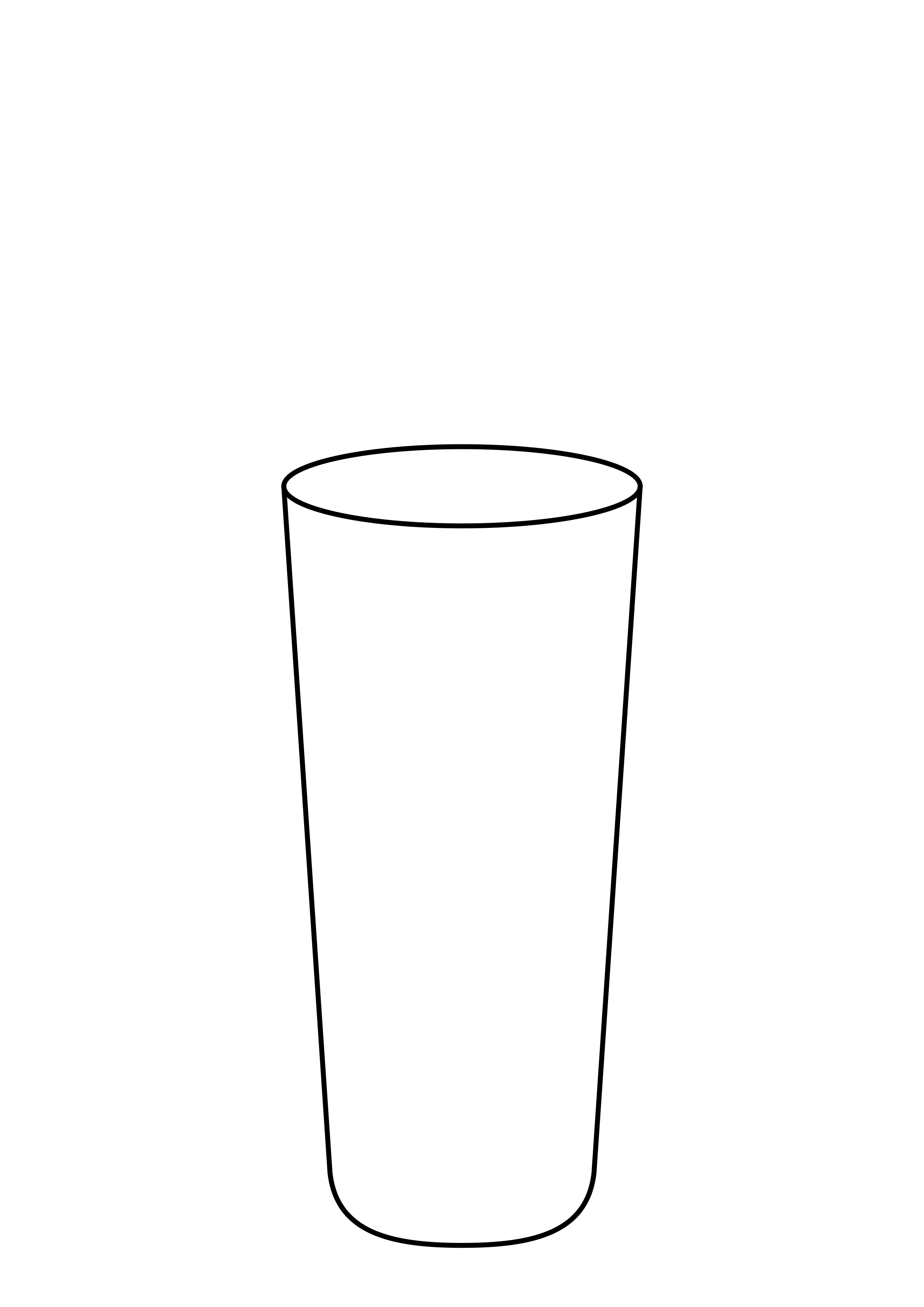 꽃병 2 · 긴 병 미술치료 도안
